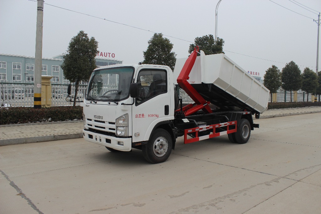 五十铃isuzu勾臂自卸垃圾车|scs5090zxxql型车厢可卸式垃圾车