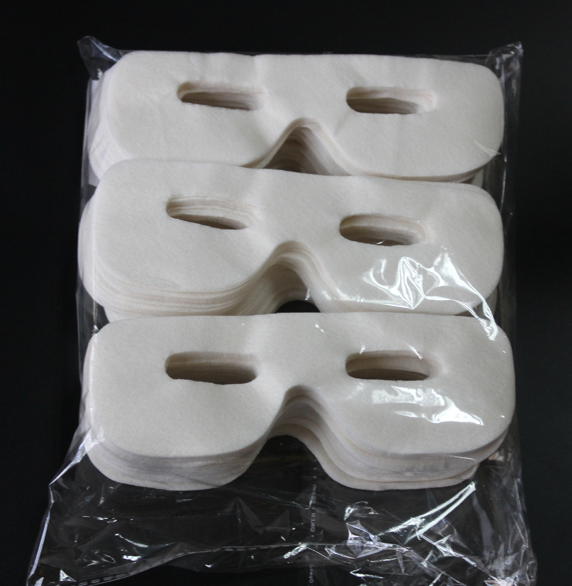 厂家批发 蚕丝384圆形边双眼膜纸 超薄透超吸水 眼膜贴 眼膜布