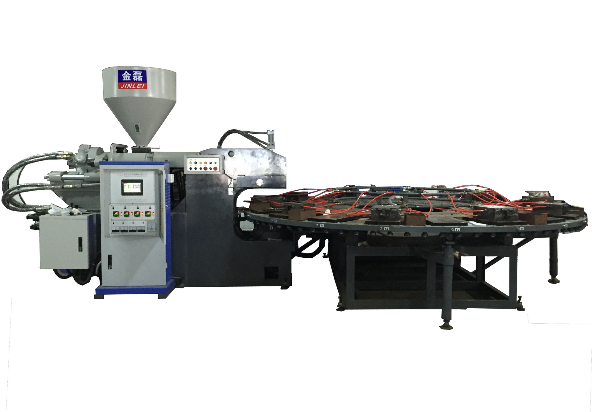 圆盘式全自动pp中底射出成型机 女鞋中底注塑成型机生产厂家