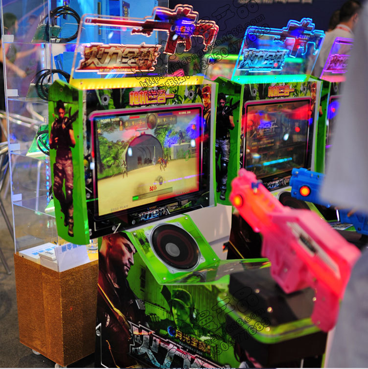 儿童射击游戏机火力全开三合一鬼屋异形越战游戏机