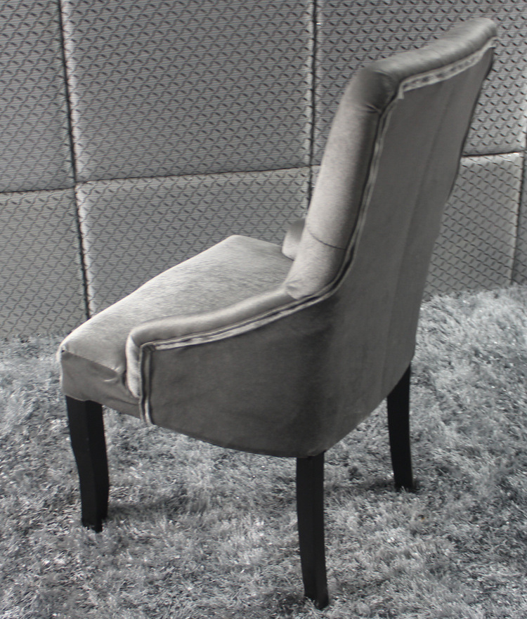 高背实木有扶手欧式时尚软包椅子 咖啡店饭