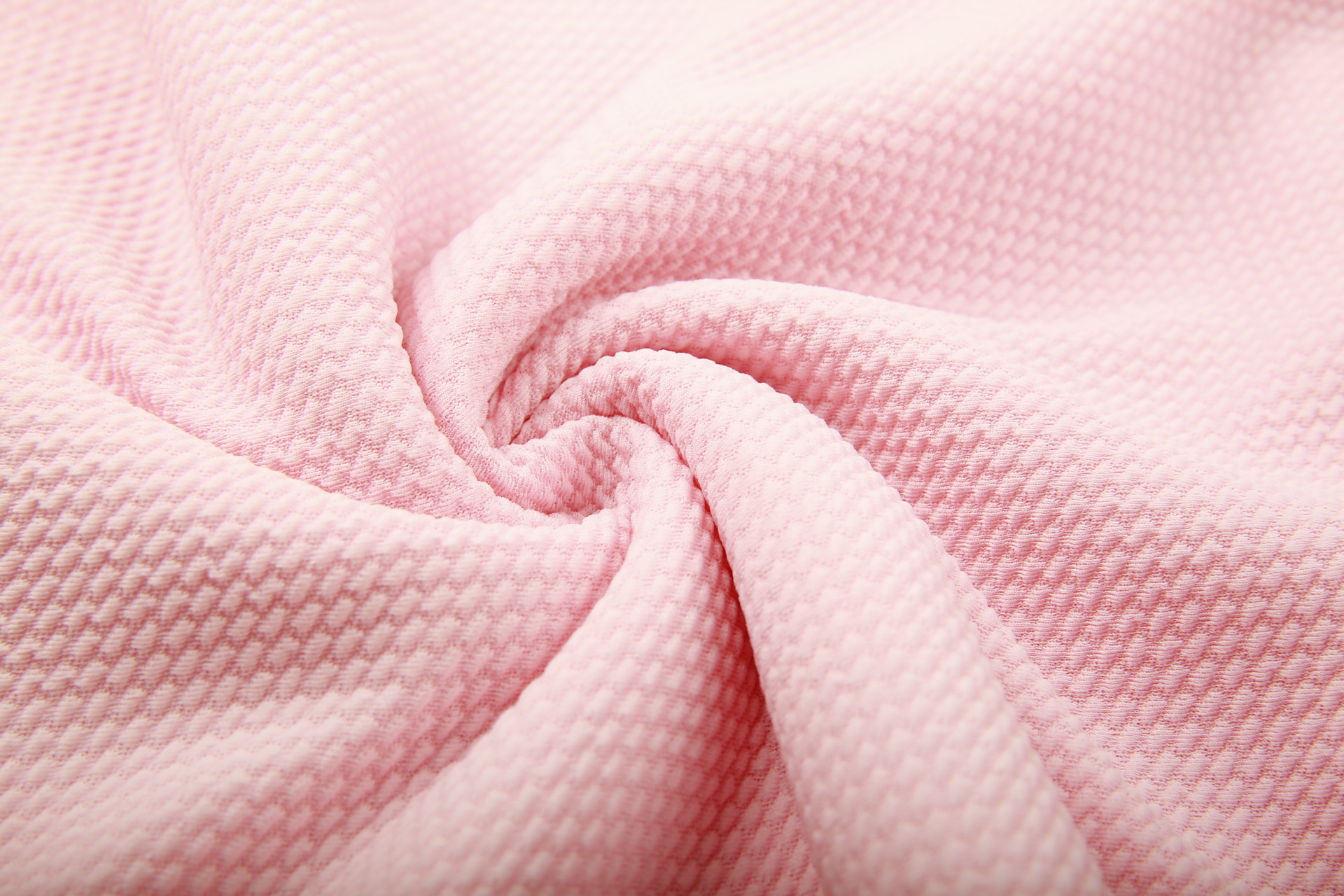 斜纹泡泡布针织面料 高档裙子面料 弹力时尚童装面料厂家现