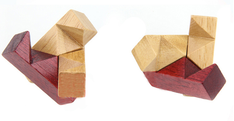 木结解锁鲁班锁孔明锁 鲁班锁批发 解锁成人儿童益智玩具代发批发