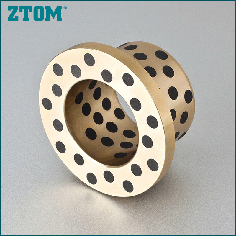 ztom50fa镶嵌式固体润滑轴承 法兰石墨轴承