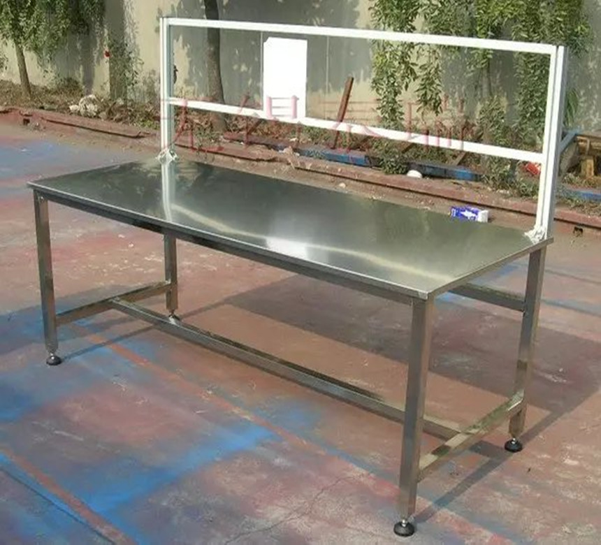 非标制定不锈钢工作台防静电工作台电子厂装配带灯工厂操作台