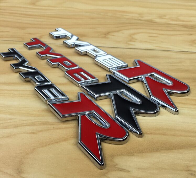 typer金属车贴 3d立体金属车贴 汽车改装车贴标 type-r运动车贴