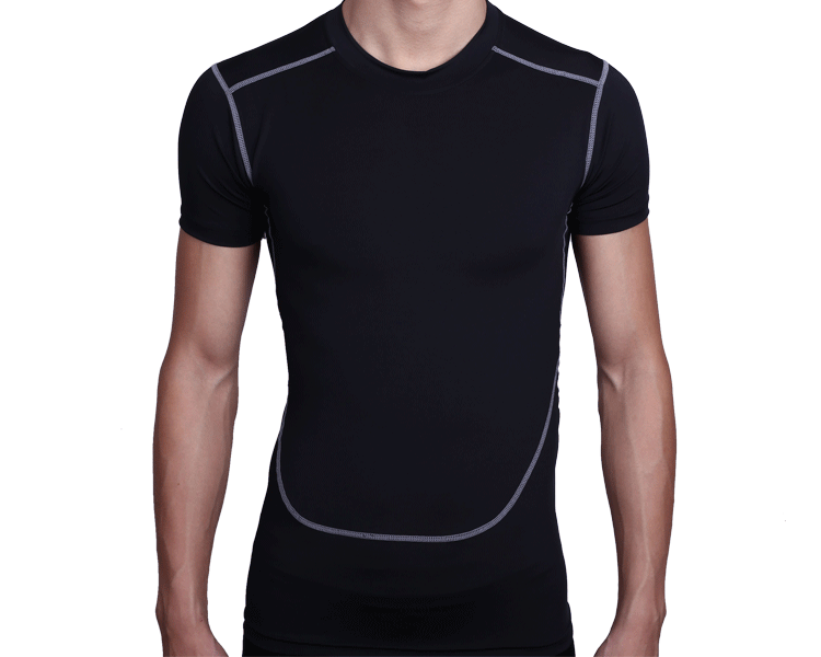 科比pro运动紧身衣男短袖 篮球训练压缩健身衣服 跑步速干t恤