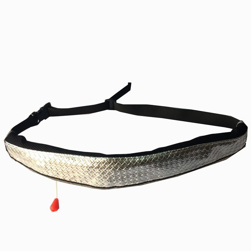 国家授权厂家批发户外钓鱼运动救生衣船舶用手动充气式腰挂救生衣