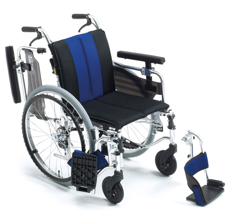 批发miki三贵轮椅myu-4 轻便折叠 时尚老人残疾人代步车包邮