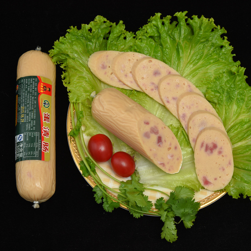 北京特产 老曹牌蛋清肠 熟食香肠 超值香肠肉肠300克 成箱批发