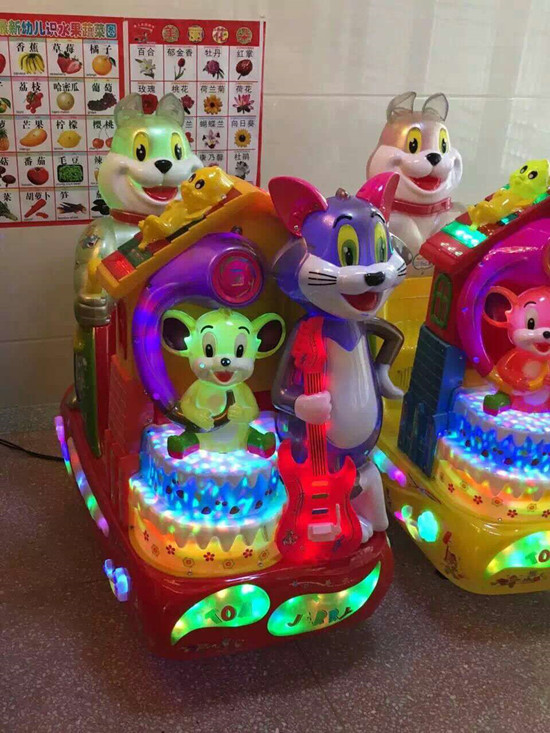 新款迪士尼摇摆机 厂家直销儿童电动投币猫和老鼠摇摇车