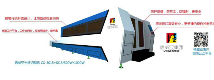 光纤激光切割机 激光切割设备 金属激光切割机1500W