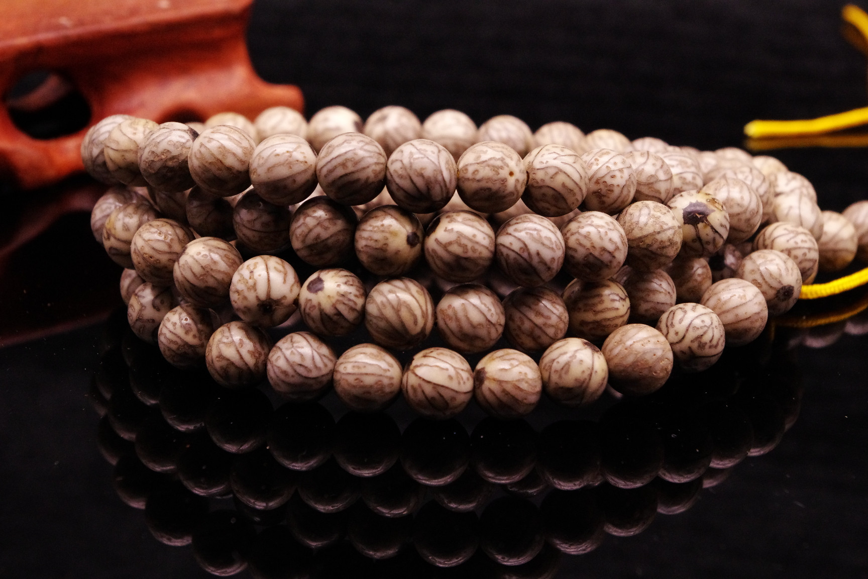 小银线菩提 108颗佛珠 diy款菩提子批发 念珠 手珠 手链