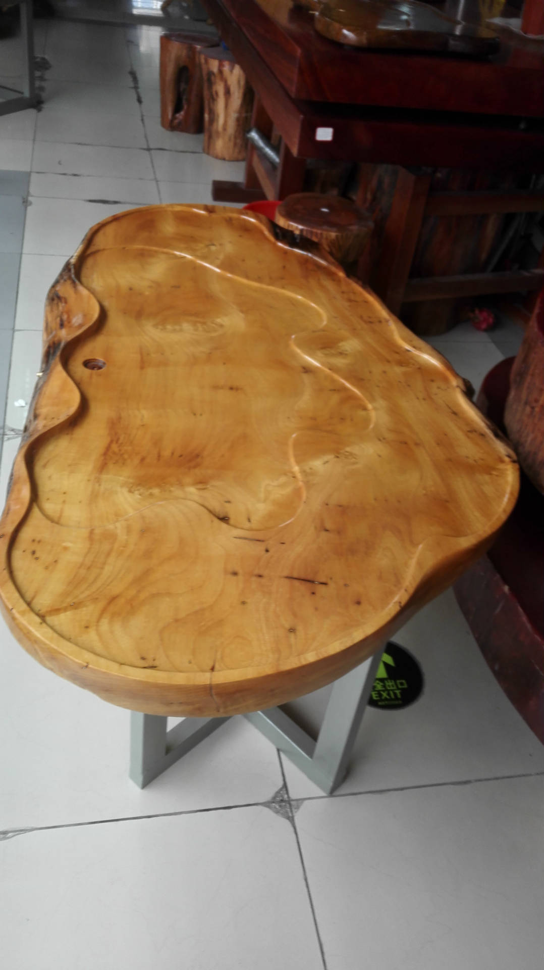 金丝楠木茶几 原木楠木茶桌 红木办公桌 客厅接待大班台 实.