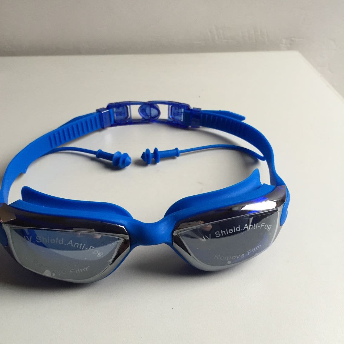 平光电镀 防水防雾泳镜 成人游泳眼镜 高清男女通用大框游泳镜!