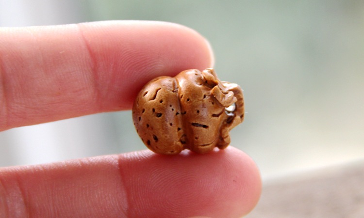 桃核雕刻大葫芦工艺品 雕刻编制手链配件批发 桃胡 diy