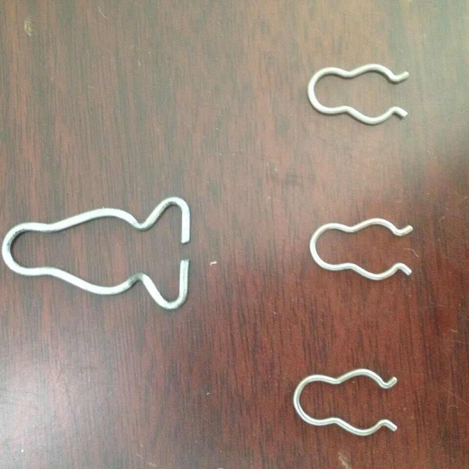 提供五金卡簧 卡扣加工 不锈钢材质波浪形夹子