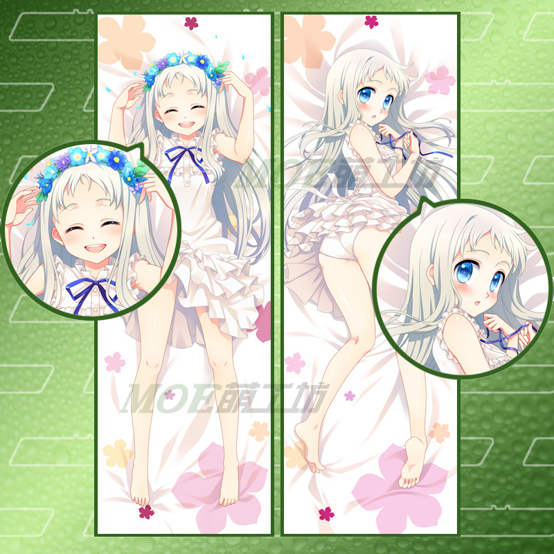 萌工坊原创未闻花名面码日本动漫抱枕diy个性定制一件起发