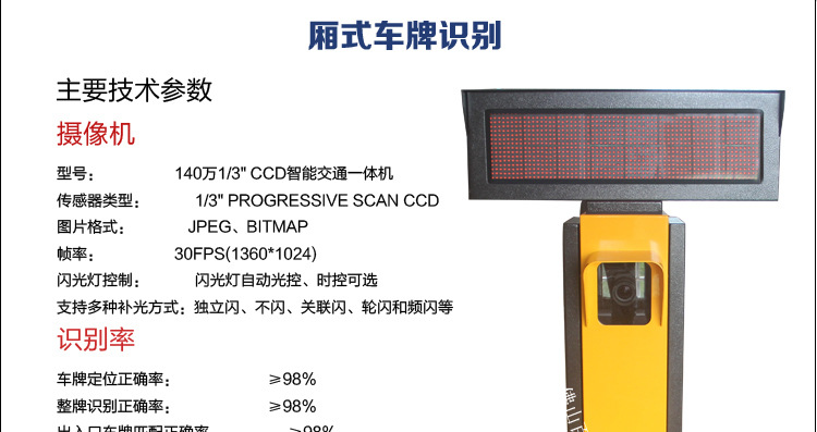 直销车牌自动识别系统小区车牌识别系统车牌识别摄像机停车场车牌识别