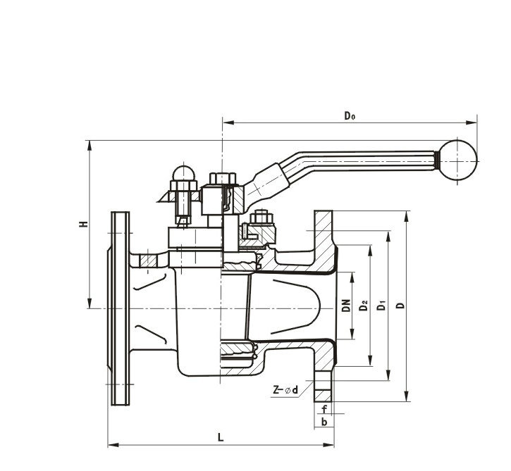 厂家直销 x43f衬氟旋塞阀 dn50法兰式旋塞阀 直通旋塞阀批发