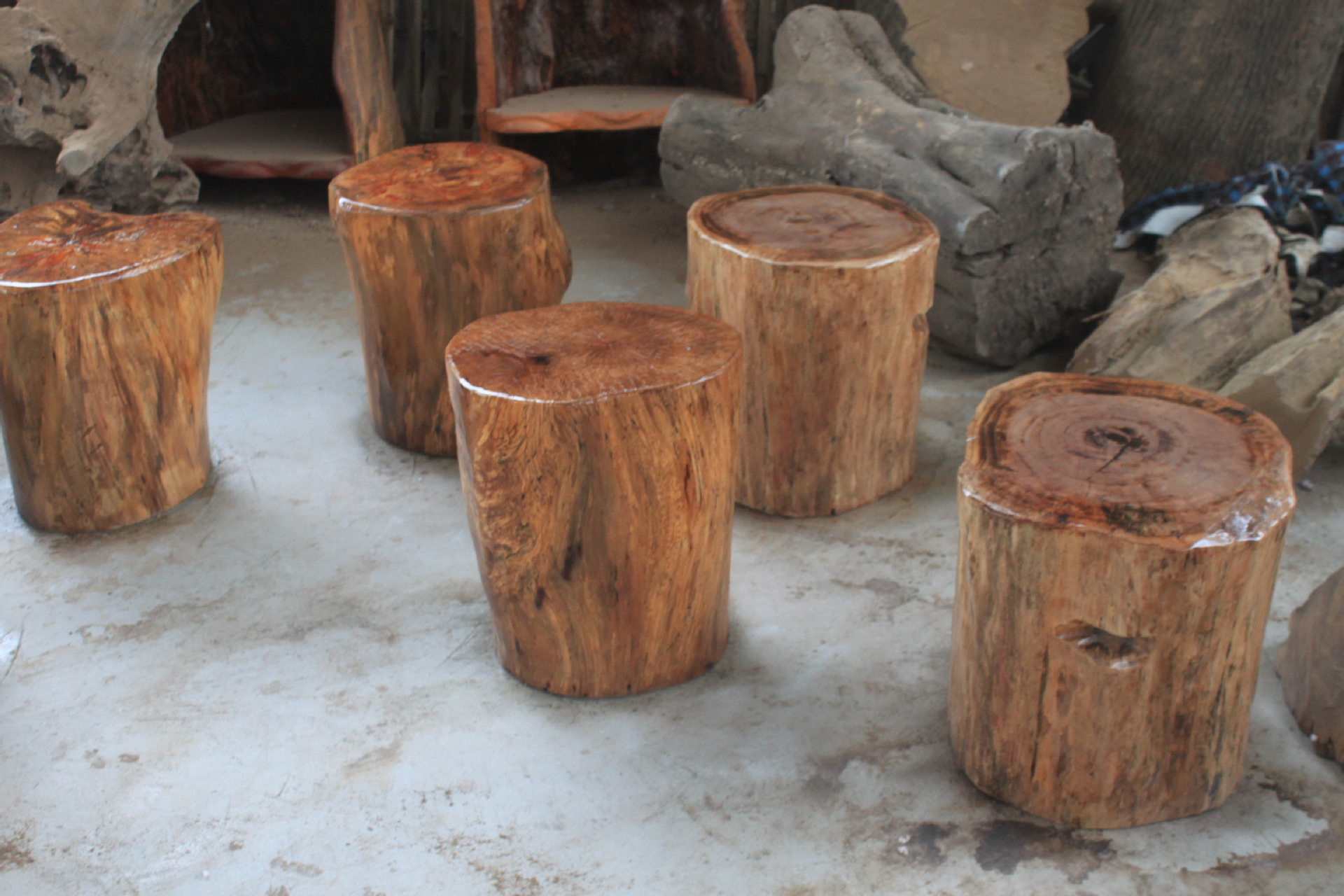 中创 荔枝木原木坐墩 科木枣木墩子厂家批发直销货源充足可定做