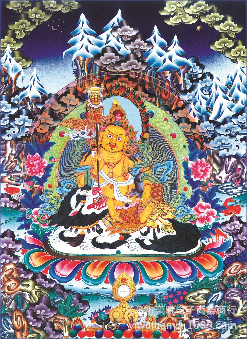 钻石画批发 钻石十字绣满钻 唐卡财宝天王