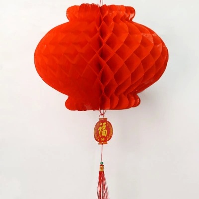纸灯笼批发 新房婚房装饰布置 油塑纸灯笼节庆用品 蜂窝 中秋灯笼