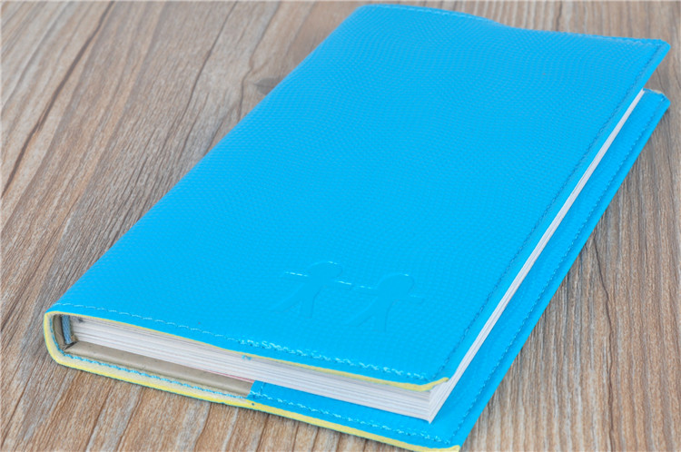 韩国时尚文具精装pu彩页本纯色记事本笔记本子学生彩页本批发