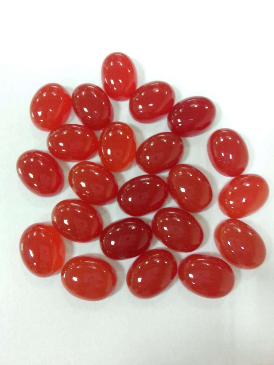 天然玛瑙,非洲红玛瑙戒面 裸石蛋形10*14 色好通透饱满