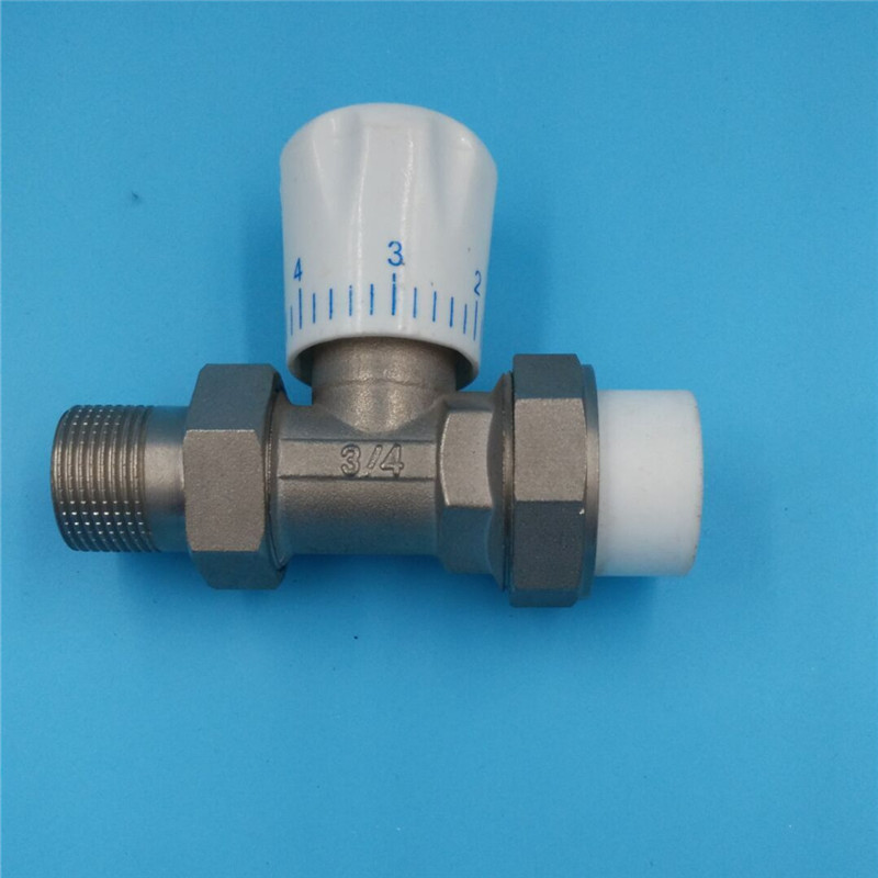 厂家直销暖气温控阀 ppr直通温控阀 手动散热器温控阀