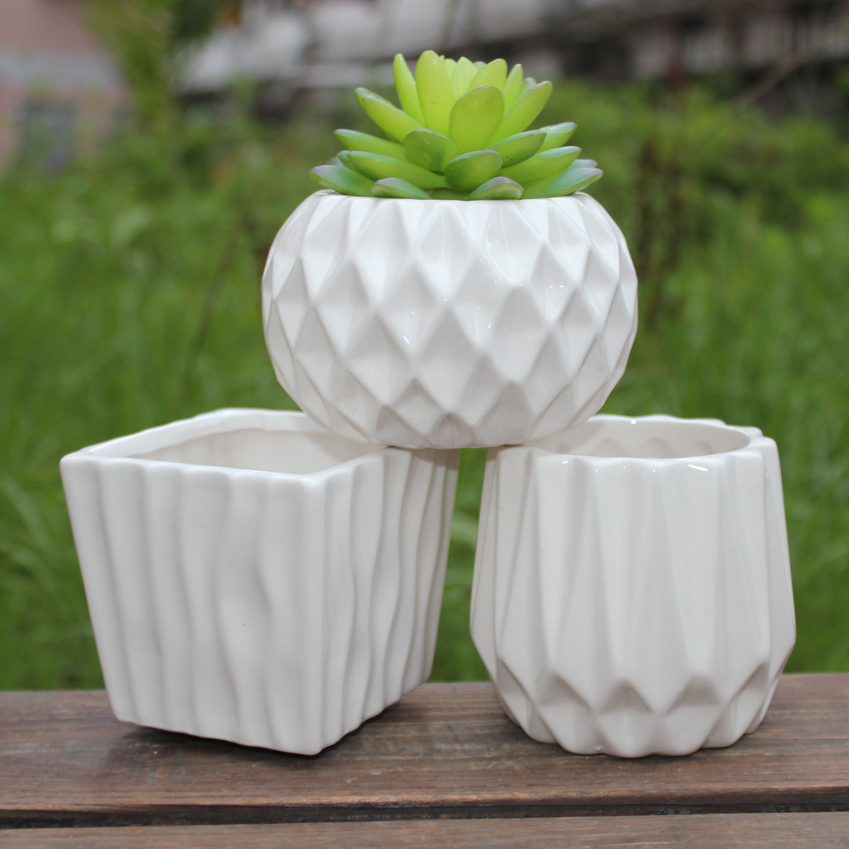 陶瓷花盆如意方舟金玉满舱12504复古多肉花盆招财树花盆厂家直销