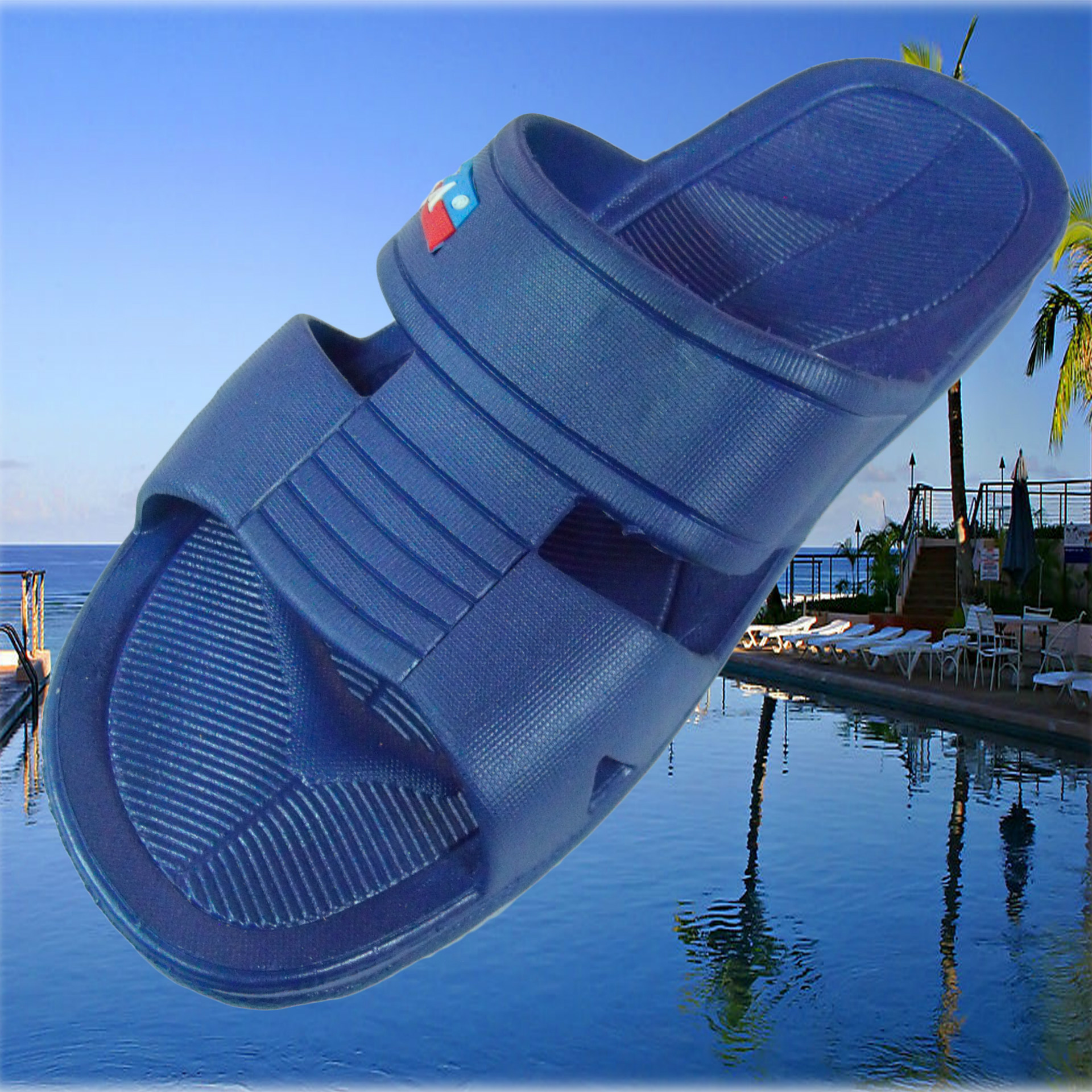 兴安0816pvc吹气男拖鞋一件起批发居家工字防滑耐磨时尚沙滩拖鞋