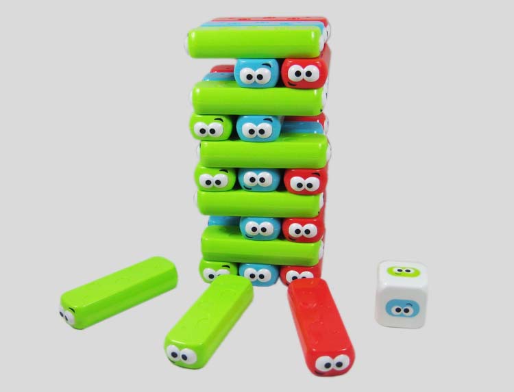 叠叠乐(中文) 儿童玩具 abs环保塑料 益智早教 桌面游戏 0908