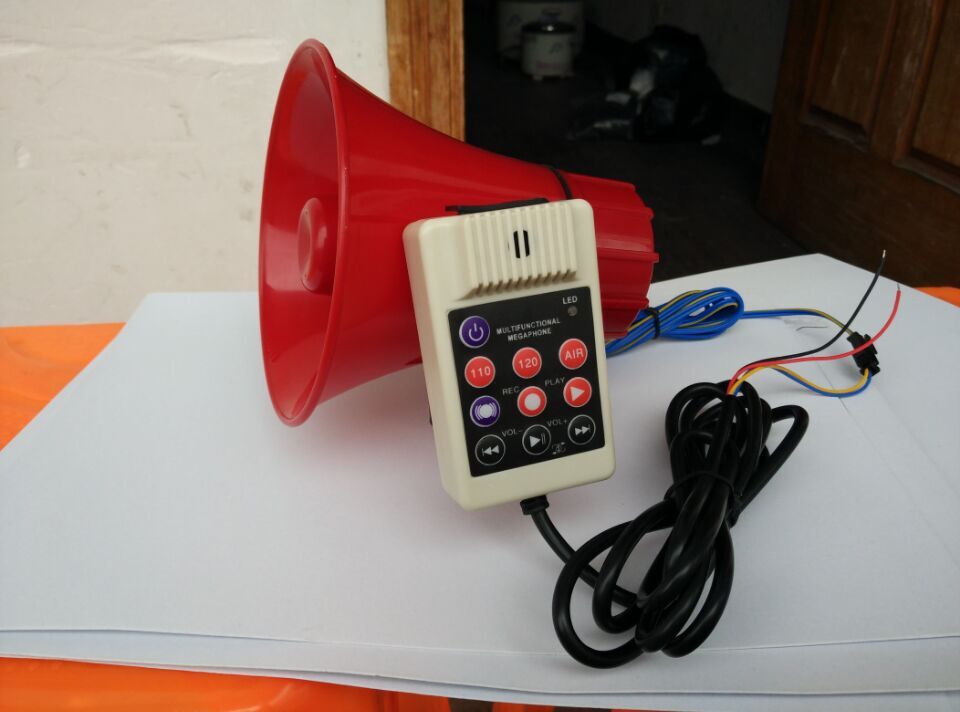 ca135 车载扩音器 语音商务播放器喊话器 3音喇叭 扬声器