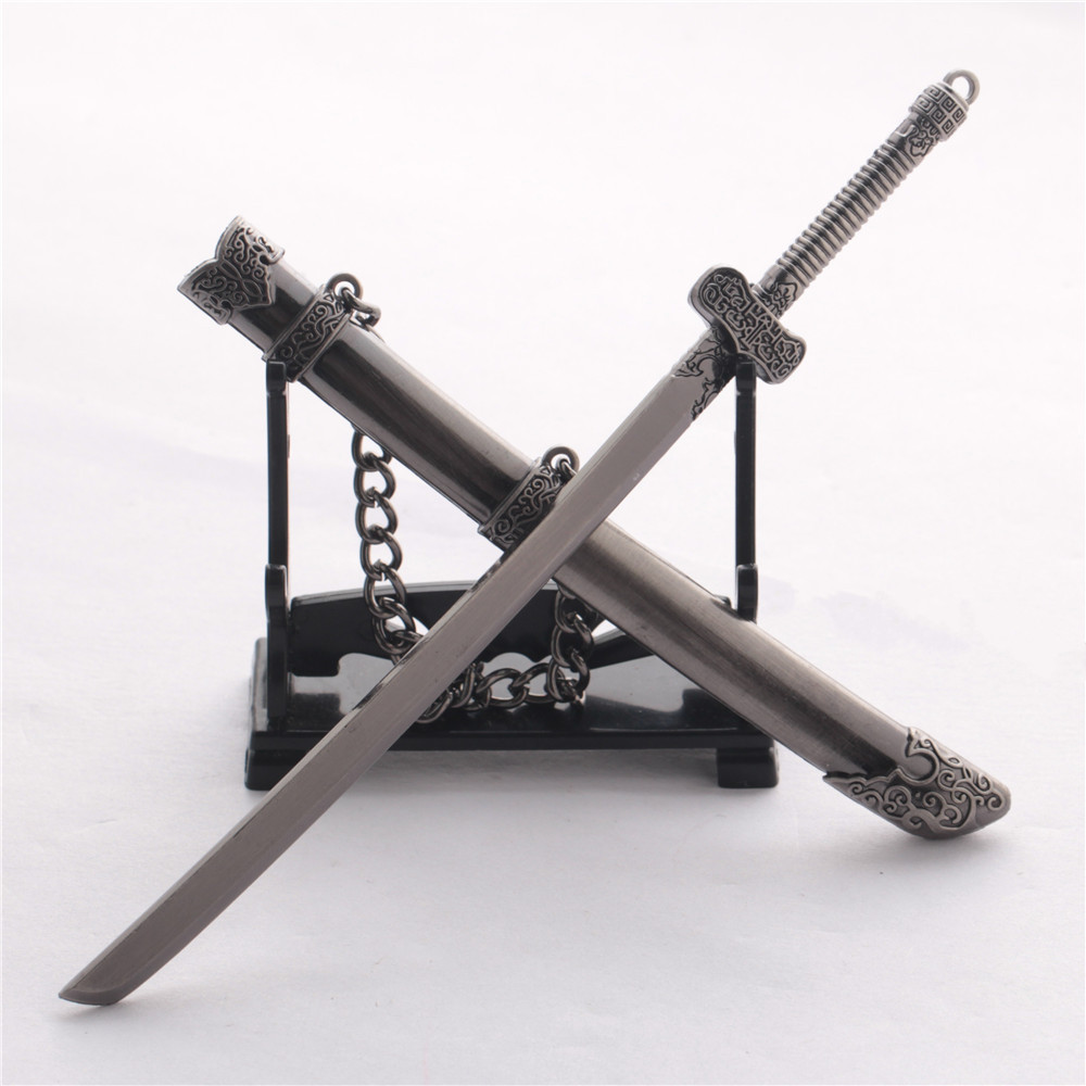 盗墓笔记周边 小哥张起灵黑金古刀鞘刀 17厘米动漫鞘刀武士刀批发