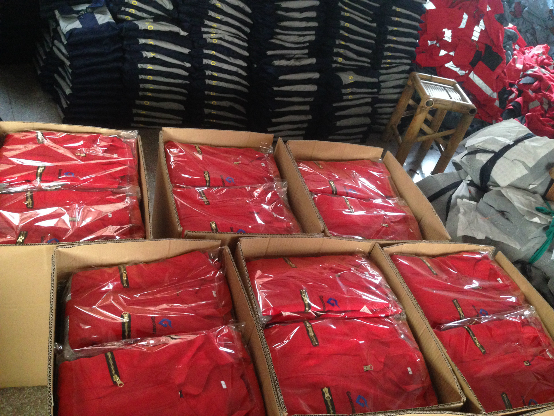 浙江工作服厂家直销秋冬装拼色防寒防水工作服反光棉上衣