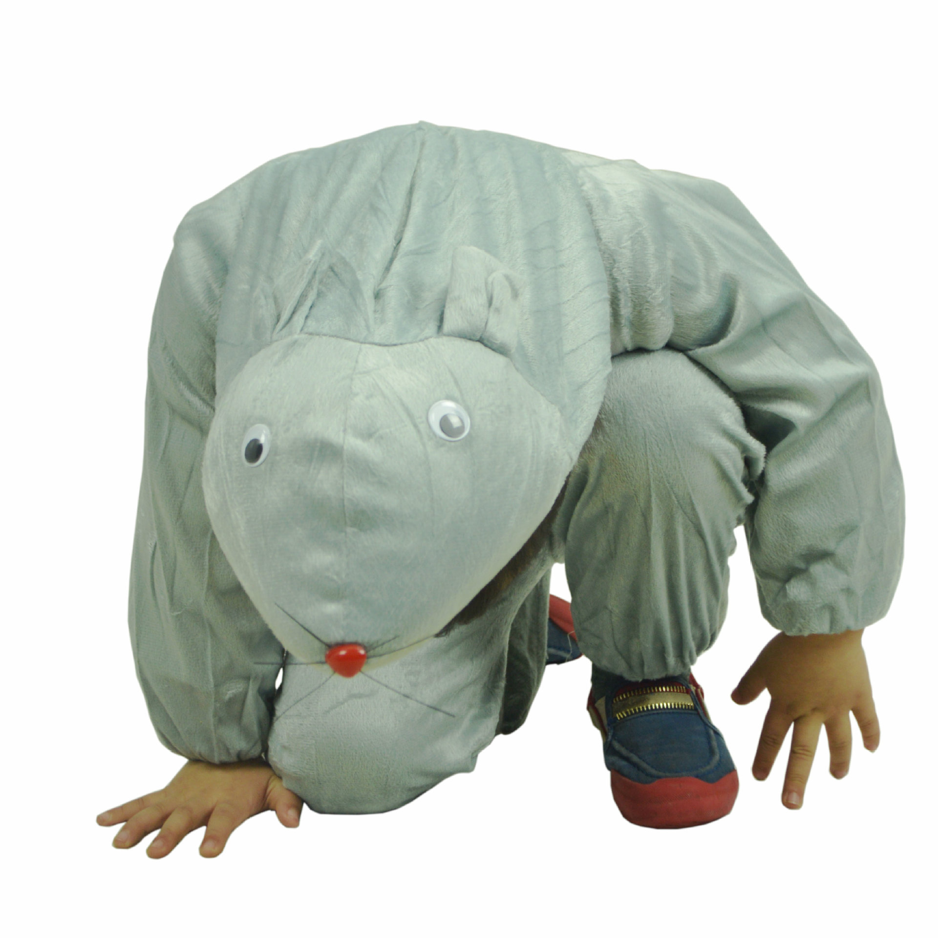 化妆舞会儿童节猫鼠之夜老鼠衣cos表演服装幼儿演出老鼠服装连体