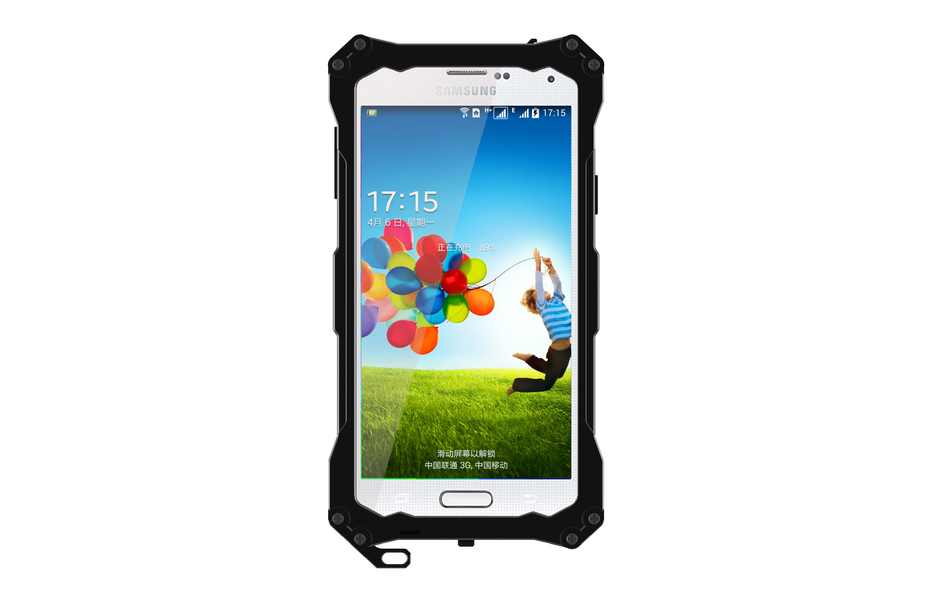 S.CENG Gundam Water Resistant Dustproof Shockproof Silicone Gorilla Glass Aluminum Alloy Metal Case Cover for Samsung Galaxy S5