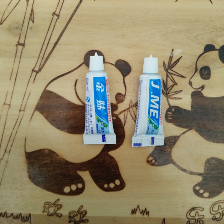 一次性酒店洗漱用品牙膏 定制加工宾馆客房用软管牙膏 金妹牙膏