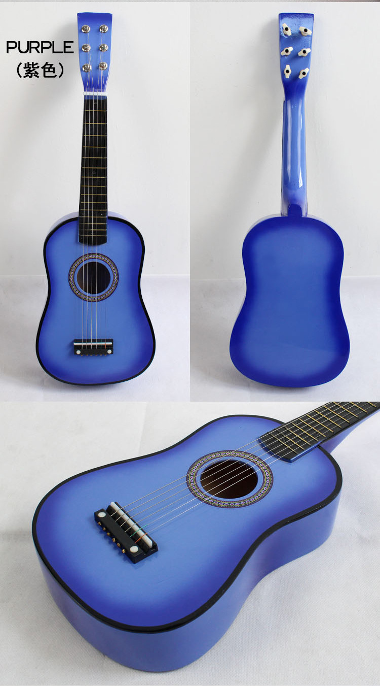crescent 23寸木制儿童吉他玩具吉他玩具乐器木制小吉他(送备弦