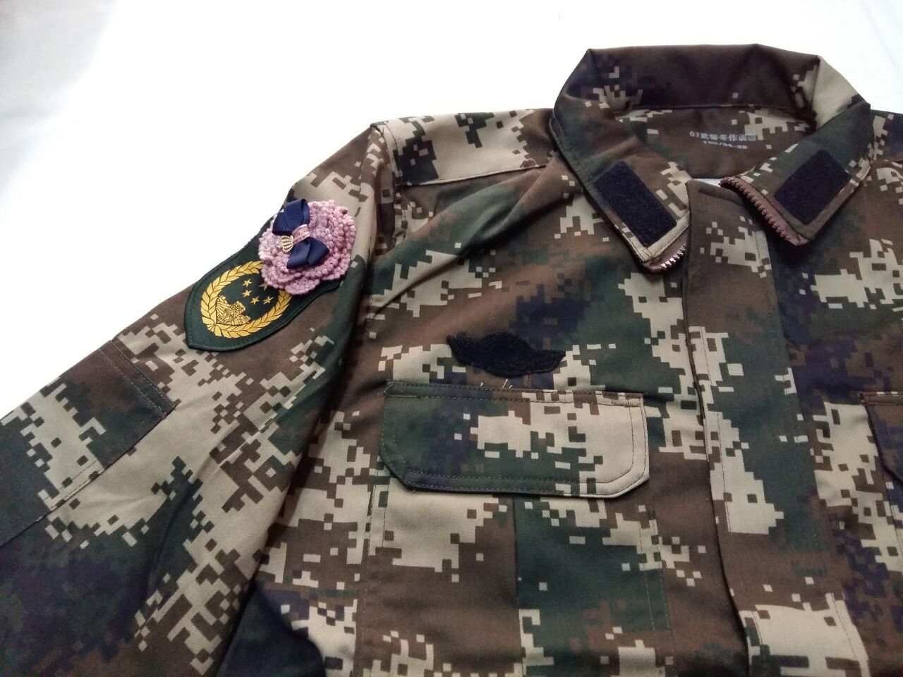 批发正品新式款消防领章迷彩服冬季数码迷彩作训服冬荒漠迷彩服