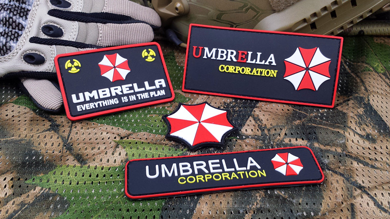 批发定做安布雷拉保护伞臂章 umbrella 生化危机臂章定做魔术贴章