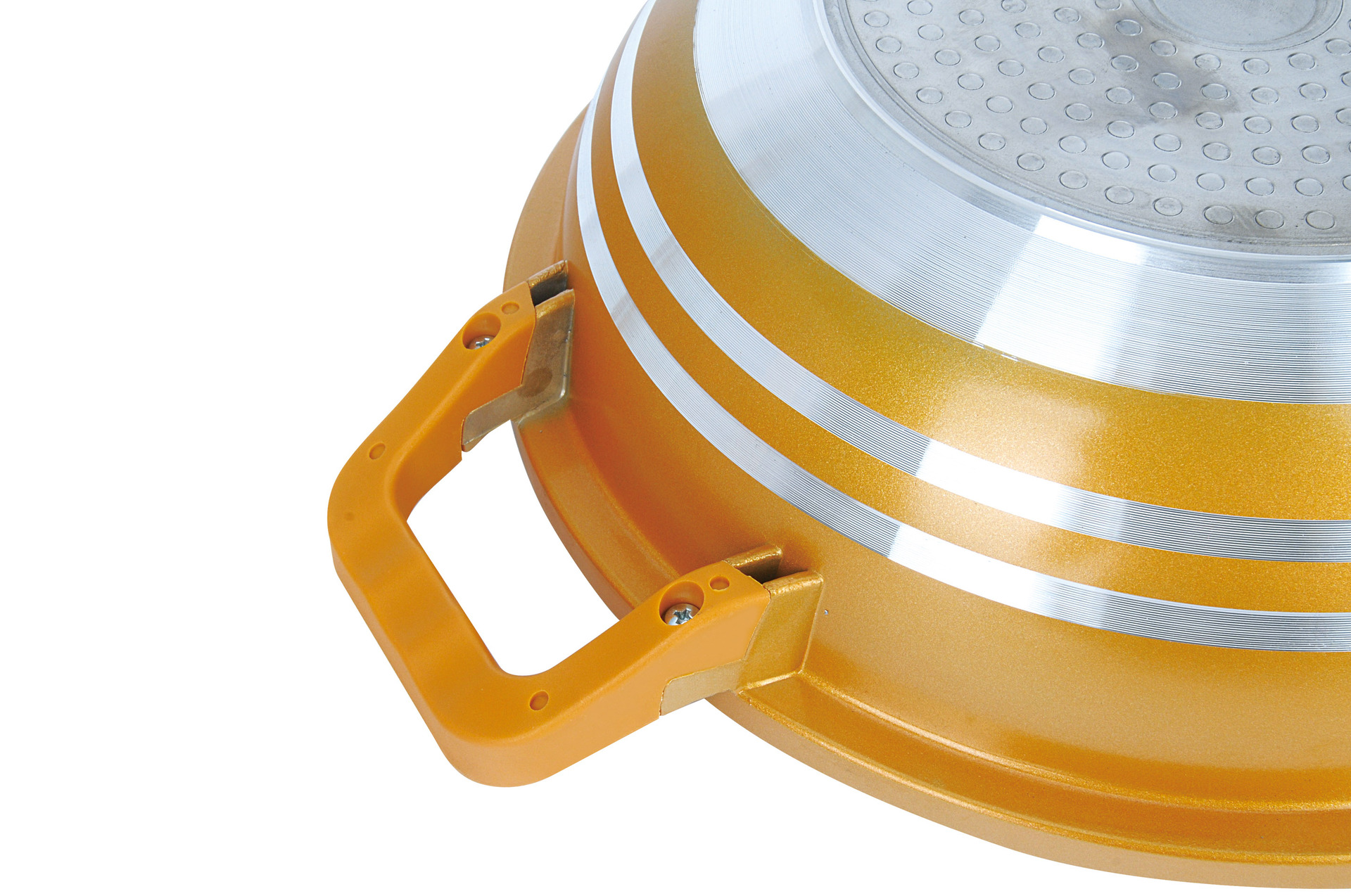 黄金真空炒锅 不粘锅32cm锅具 无烟健康养生锅 煤气电磁炉通用锅