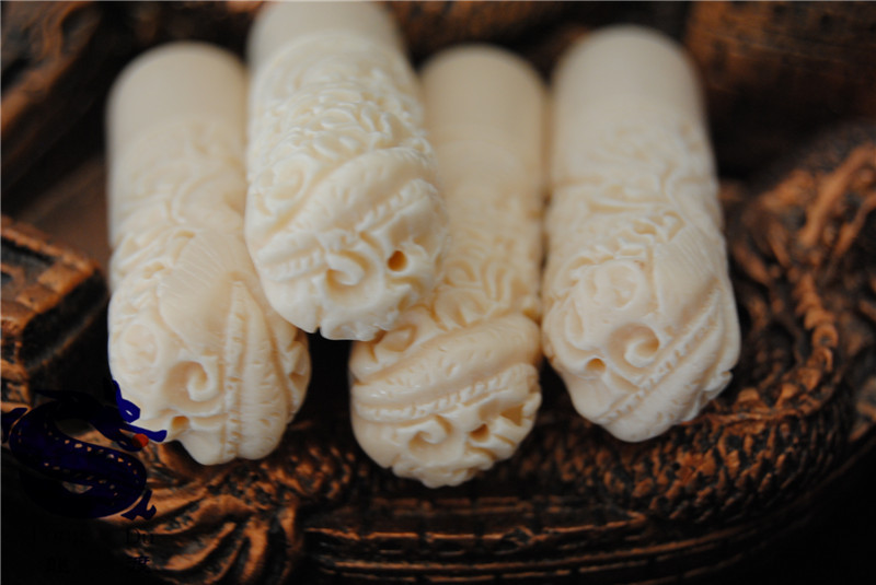 厂家直销仿象牙材料骨雕牙雕工艺品牙纹副真直径10150mm加工批发