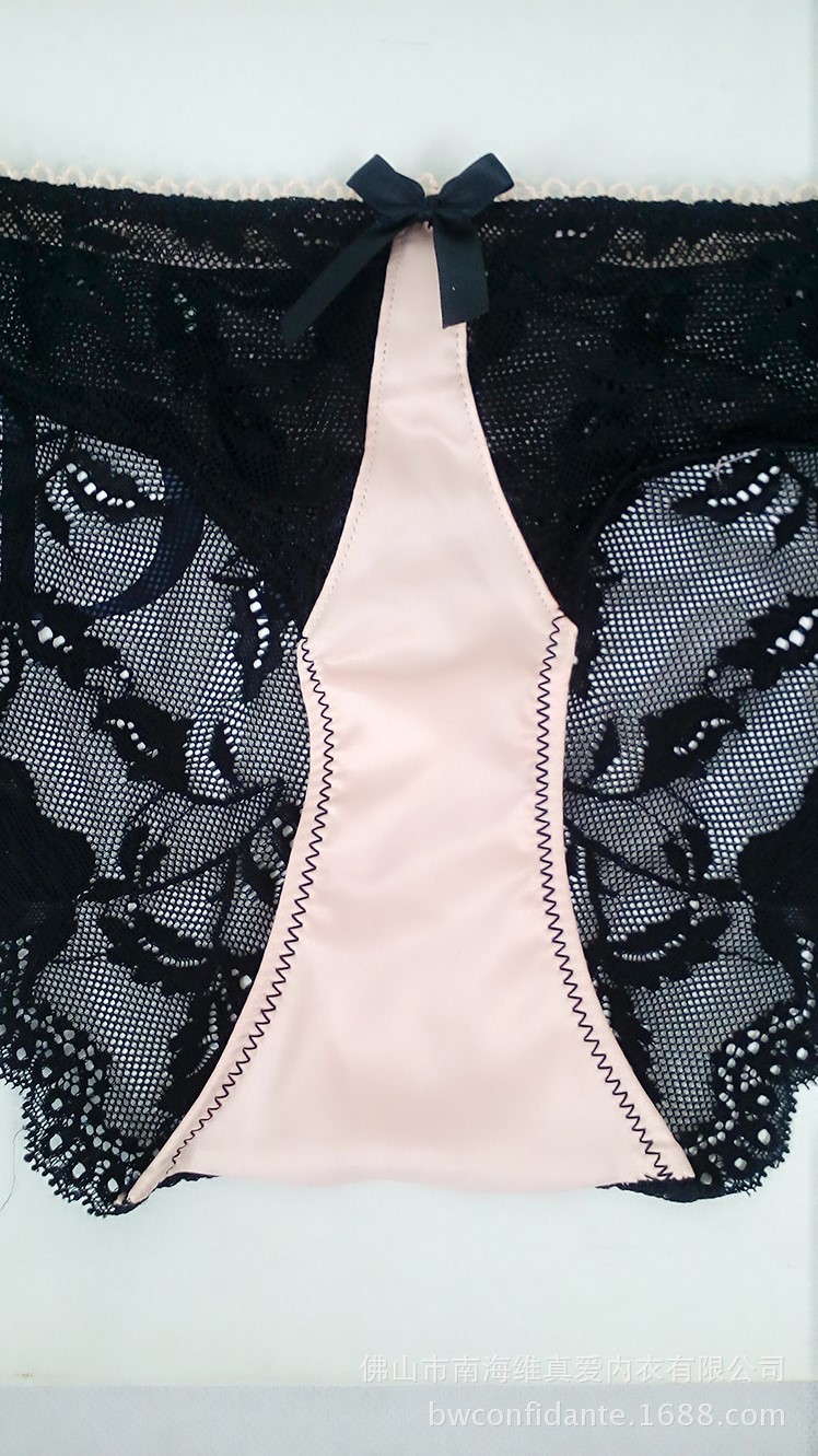 厂家直销 欧美新款无痕精品蕾丝女士透明性感低腰超薄无痕内裤