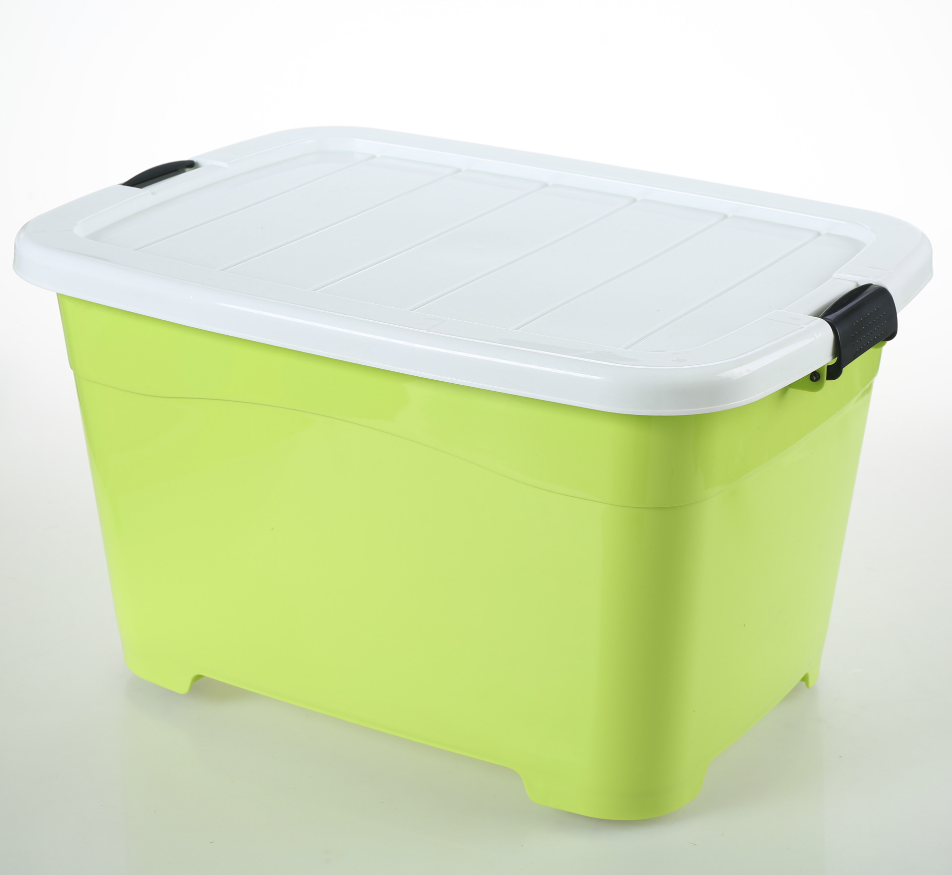 特大号塑料加厚带盖滑轮收纳箱大号储物箱衣物棉被整理箱