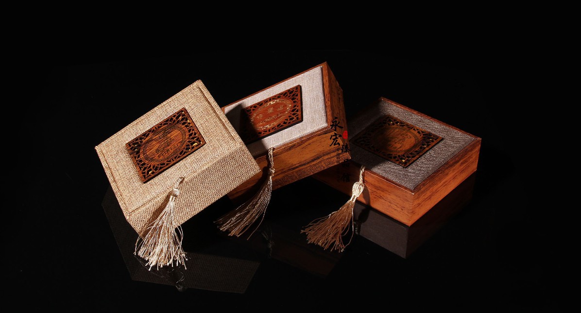 5佛珠手串木质礼盒 饰品包装盒 复古首饰手镯锦盒