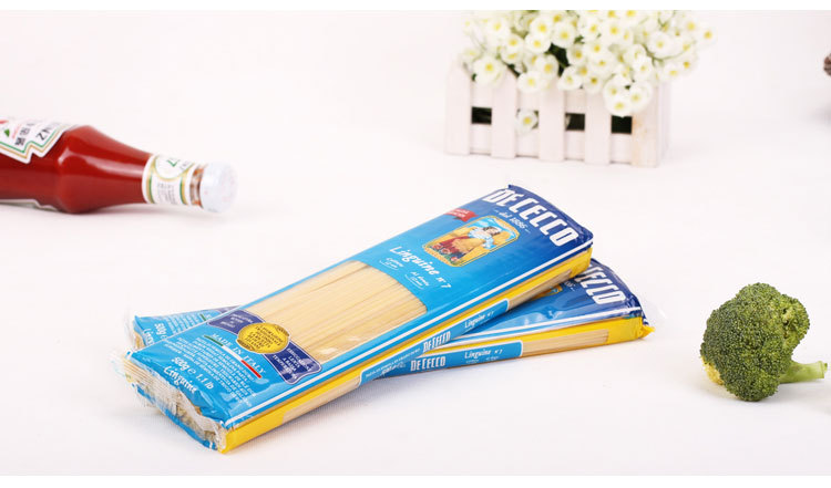 得科牌扁身型#7号500g装意大利面 进口杜兰小麦意大利粉