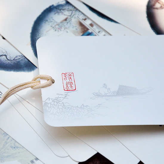 【喜漫】诗经国学纸书签10张/套 中小学