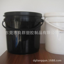 厂家现货销售 5L中式塑料桶 黑色PP塑料桶 全新料塑料桶 质量可靠